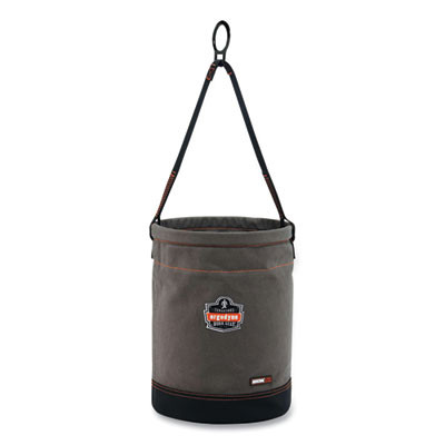Arsenal 5960 Canvas Hoist Bucket With D-Rings, 150 Lb, Gray