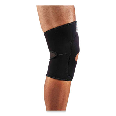 Proflex 615 Open Patella Anterior Pad Knee Sleeve, X-Large, Black