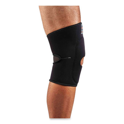 Proflex 615 Open Patella Anterior Pad Knee Sleeve, 2X-Large, Black