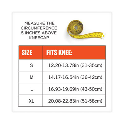 Proflex 601 Knee Compression Sleeve, Small, Black