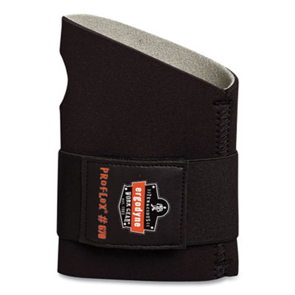 Proflex 670 Ambidextrous Single Strap Wrist Support, Small, Fits Left Hand/Right Hand, Black