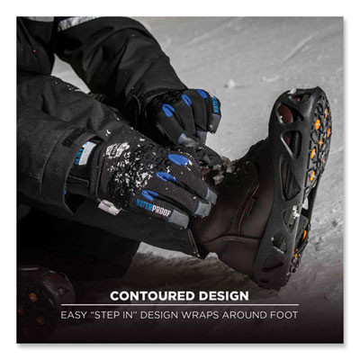 Trex 6304 One-Piece Step-In Full Coverage Ice Cleats, X-Large, Black, Pair