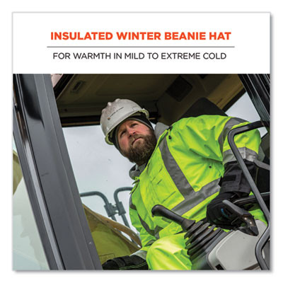 N-Ferno 6818 Knit Winter Hat Fleece Lined, One Size Fits Most, Black