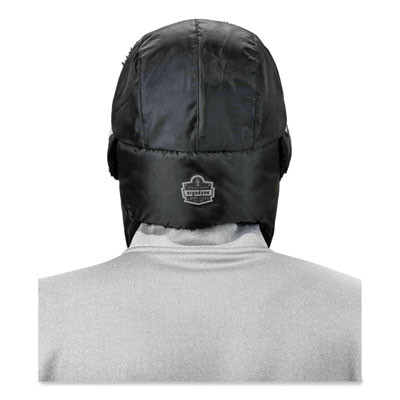 N-Ferno 6802 Classic Trapper Hat, 3M Thinsulate/Nylon, Small/Medium, Black