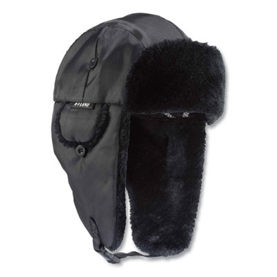 N-Ferno 6802 Classic Trapper Hat, 3M Thinsulate/Nylon, Small/Medium, Black