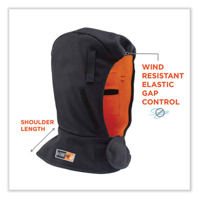 N-Ferno 6882 2-Layer Fr Cotton Shoulder Winter Liner, Modacrylic Cotton, One Size Fit Most, Black