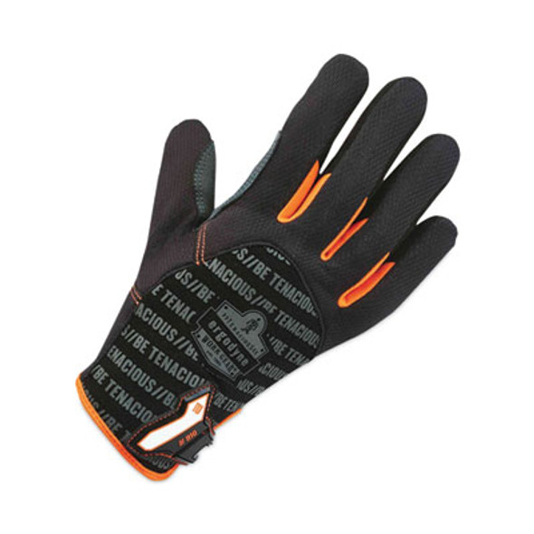 Proflex 810 Reinforced Utility Gloves, En388: 3121X, 9" Long, Small, Black, Pair