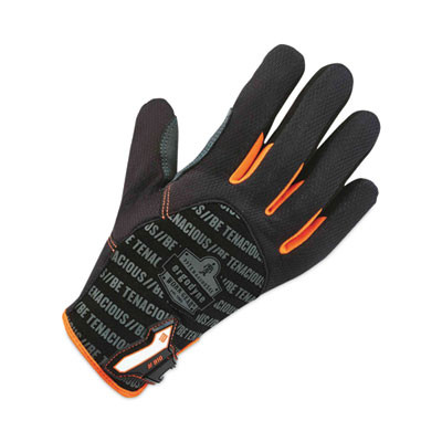 Proflex 810 Reinforced Utility Gloves, En388: 3121X, 9" Long, Small, Black, Pair
