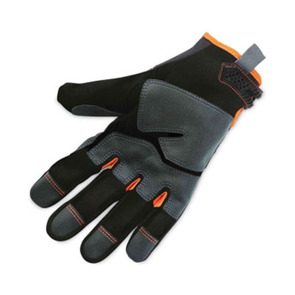 Proflex 810 Reinforced Utility Gloves, En388: 3121X, 9" Long, Medium, Black, Pair