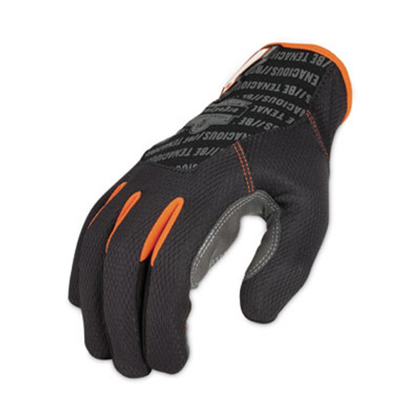 Proflex 810 Reinforced Utility Gloves, En388: 3121X, 9" Long, Large, Black, Pair