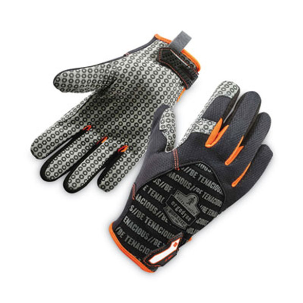 Proflex 821 Smooth Surface Handling Gloves, Small, Black, Pair