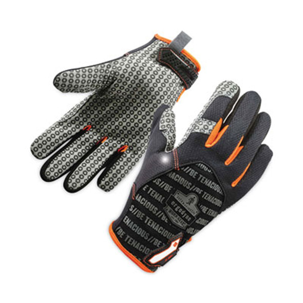 Proflex 821 Smooth Surface Handling Gloves, Medium, Black, Pair