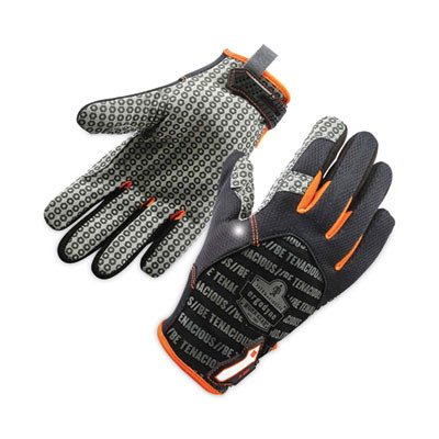 Proflex 821 Smooth Surface Handling Gloves, Medium, Black, Pair