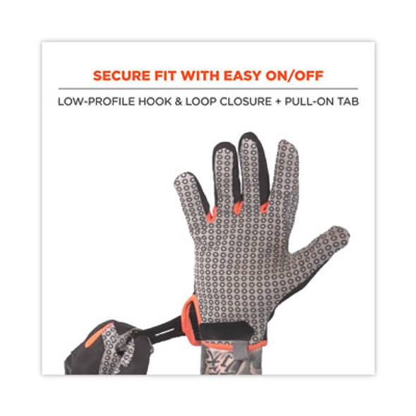 Proflex 821 Smooth Surface Handling Gloves, X-Large, Black, Pair