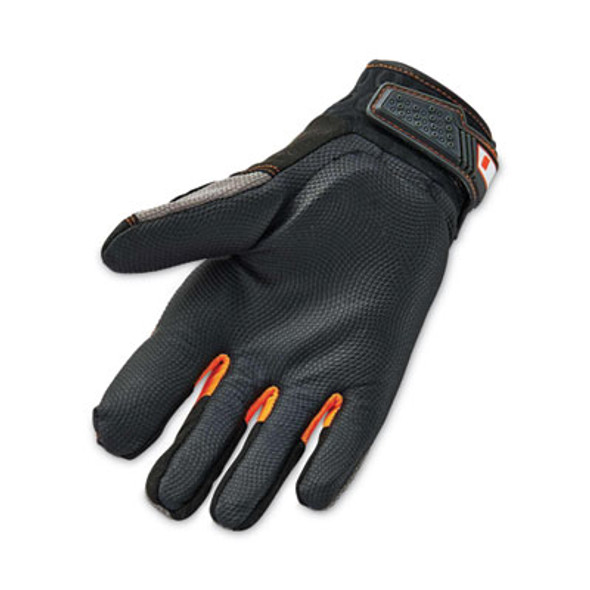 Proflex 9015F(x) Certified Anti-Vibration Gloves With Dorsal Protection, En388: 2121X, Medium, Black, Pair