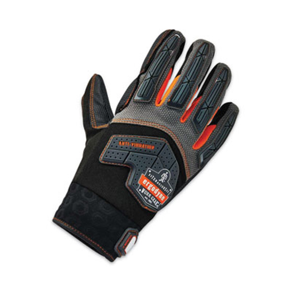 Proflex 9015F(x) Certified Anti-Vibration Gloves With Dorsal Protection, En388: 2121X, X-Large, Black, Pair
