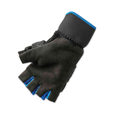 Proflex 816 Thermal Flip-Top Gloves, En388: 3423X, 9" Long, Large, Black, Pair
