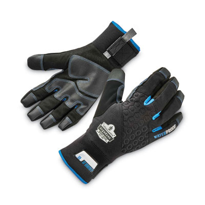 Proflex 818Wp Thermal Wp Gloves With Tena-Grip, En388: 3423X, 9" Long, Small, Black, Pair