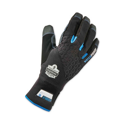 Proflex 818Wp Thermal Wp Gloves With Tena-Grip, En388: 3423X, 9" Long, Small, Black, Pair