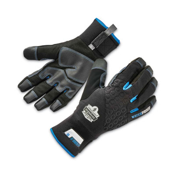 Proflex 818Wp Thermal Wp Gloves With Tena-Grip, En388: 3423X, 9" Long, Medium, Black, Pair