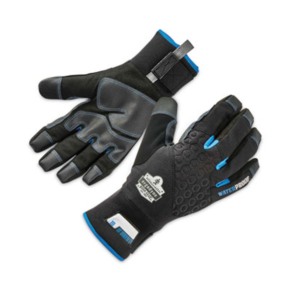 Proflex 818Wp Thermal Wp Gloves With Tena-Grip, En388: 3423X, 9" Long, Large, Black, Pair