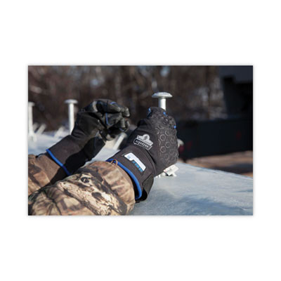 Proflex 818Wp Thermal Wp Gloves With Tena-Grip, En388: 3423X, 9" Long, Xx-Large, Black, Pair