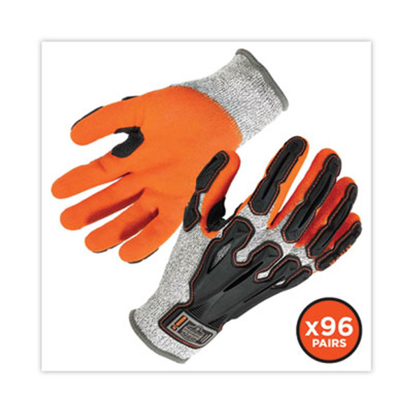 Proflex 922Cr Nitrile Coated Cut-Resistant Gloves, En388: 4442Cp, X-Large, Gray, 96 Pairs/Carton