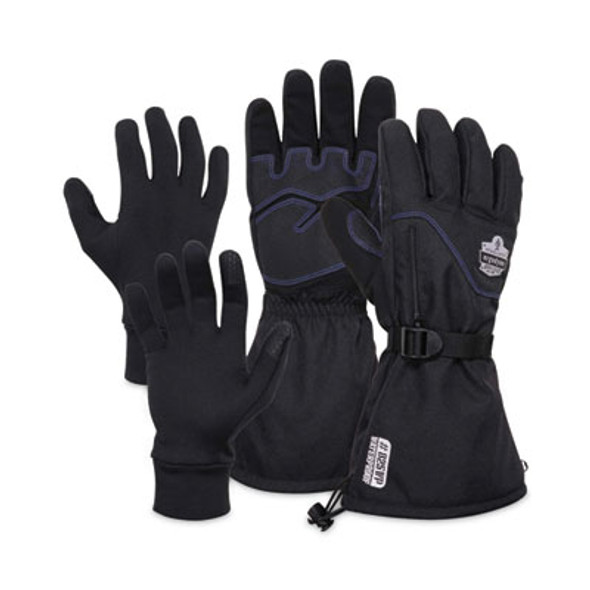 Proflex 825Wp Thermal Waterproof Winter Work Gloves, X-Large, Black, Pair