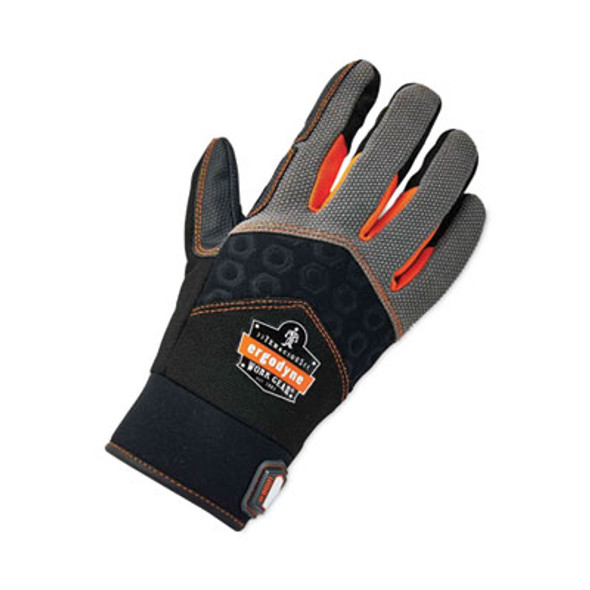 Proflex 9001 Full-Finger Impact Gloves, En388: 1121X, Small, Black, Pair