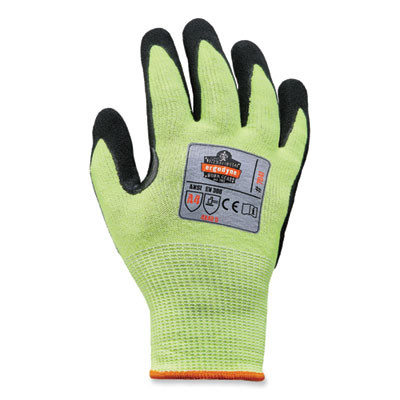 Proflex 7041-Case Ansi A4 Nitrile Coated Cr Gloves, En388: 4X42D, 10" Long, Medium, Lime, 144 Pairs/Carton