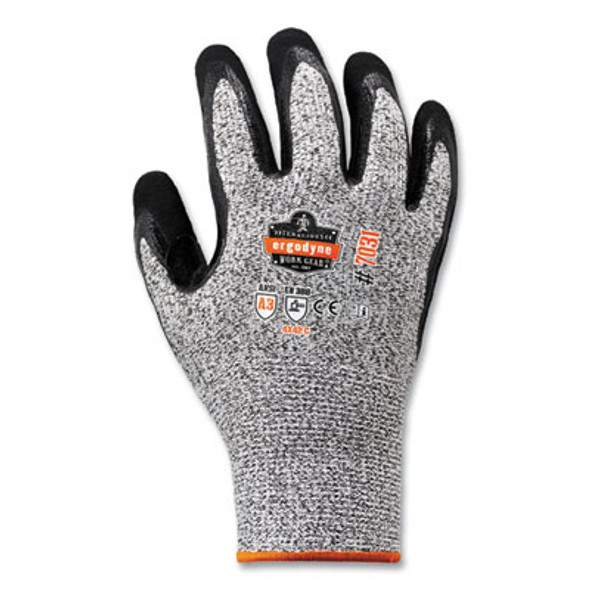 Proflex 7031-Case Ansi A3 Nitrile-Coated Cr Gloves, En388: 4X42C, 10.5" Long, Xx-Large, Gray, 144 Pairs/Carton