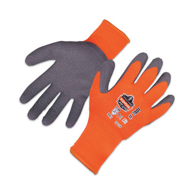 Proflex 7401-Case Coated Lightweight Winter Gloves, En388: 2131X, 9" Long, Large, Orange, 144 Pairs/Carton