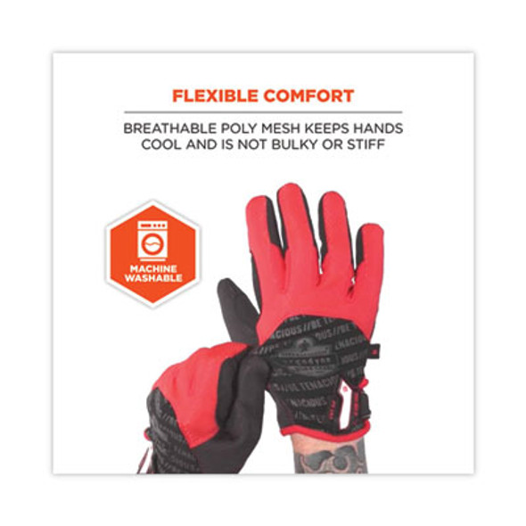 Proflex 812Cr6 Ansi A6 Utility And Cr Gloves, En388: 2543E, 9" Long, Medium, Black, Pair
