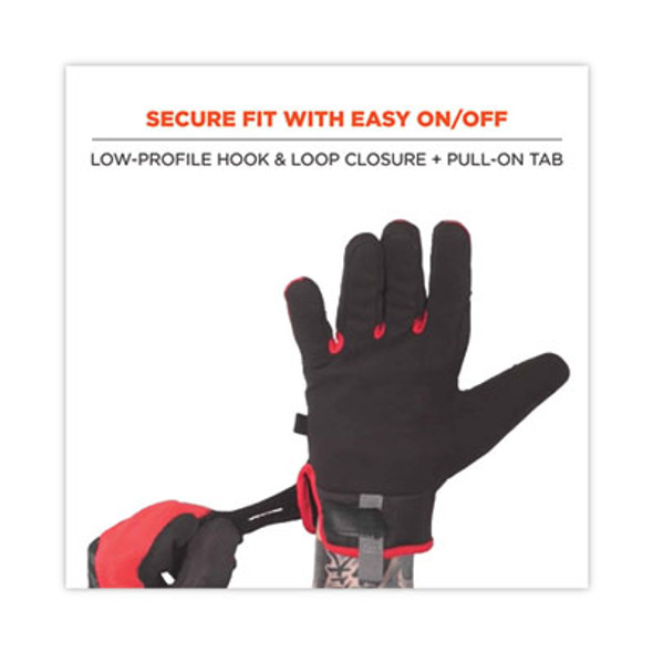 Proflex 812Cr6 Ansi A6 Utility And Cr Gloves, En388: 2543E, 9" Long, Large, Black, Pair