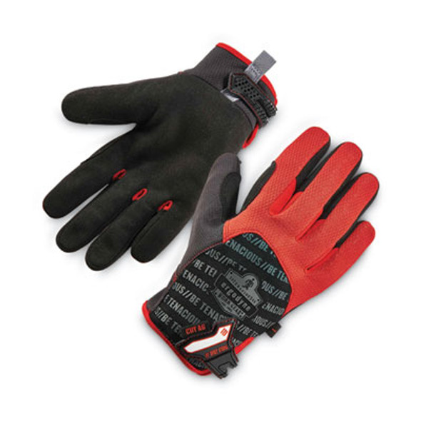 Proflex 812Cr6 Ansi A6 Utility And Cr Gloves, En388: 2543E, 9" Long, Large, Black, Pair