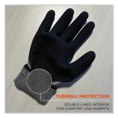 Proflex 7501-Case Coated Waterproof Winter Gloves, En388: 2131X, 11" Long, X-Large, Gray, 144 Pairs/Carton