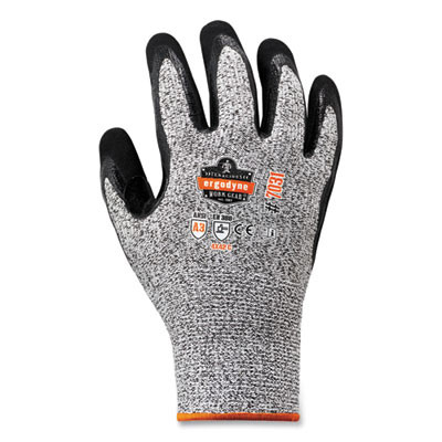 Proflex 7031 Ansi A3 Nitrile-Coated Cr Gloves, En388: 4X42C, 9.5" Long, Medium, Gray, Pair