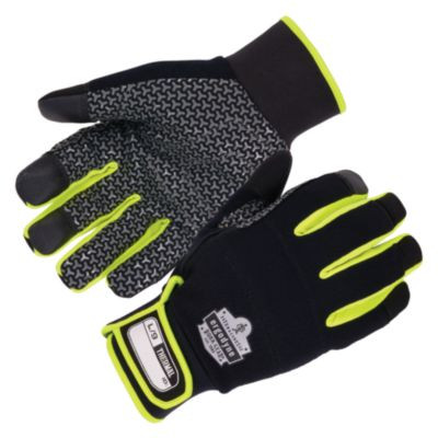 Proflex 850 Insulated Freezer Gloves, En388: 3X22B, 9" Long, Xxx-Large, Black, Pair