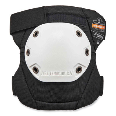 Proflex 300Hl Knee Pads, Rounded Hard Cap, Hook And Loop Closure, One Size Fits Most, White Cap, Pair