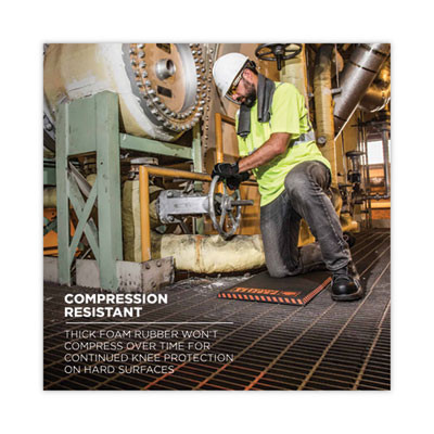 Proflex 390 Xl Foam Kneeling Pad, 1", X-Large, Black