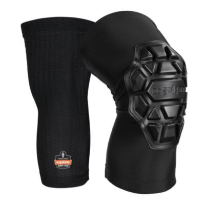 Proflex 550 Padded Knee Sleeves With 3-Layer Foam Cap, Slip-On, X-Large+, Black, Pair