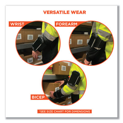 Squids 5545 Arm And Wrist Scanner Mount, Medium, 7 x 8.5 x 1.5, Elastic, Black