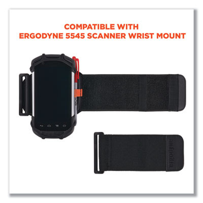 Squids 5546 Scanner Wrist Mount Extender Strap, 4 x 5 x 0.5, Elastic, Black