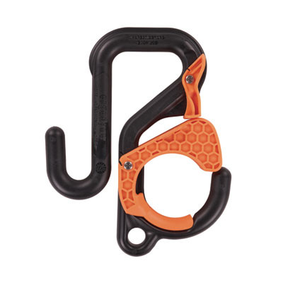 Squids 3178 Locking Aerial Bucket Hook, Tethering Point, 8.27 x 6.69 x 2.17, Black/Orange, Supports 40 Lbs