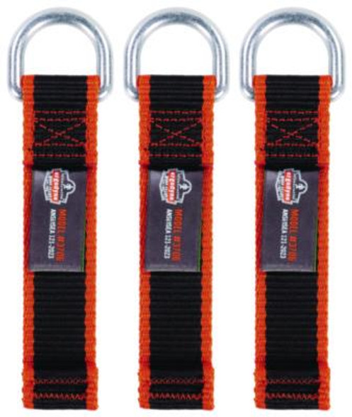 Squids 3706 Web Tool Tether Attachment With D-Ring Tool Tails, 5 Lb Max Working Capacity, 5.5" Long, Black, 3/Pack