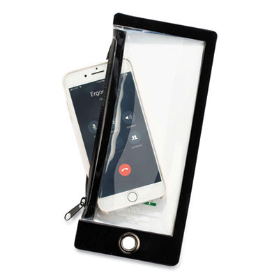 Squids 3760 Phone Pouch + Trap For Plus Size Phones, Clear/Black