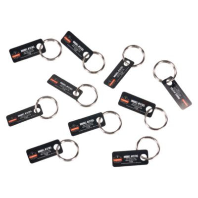 Squids 3785 Split Ring Tool Attachment, 2 Lb Max Working Capacity, 1" Dia, Silver, 10/Pack