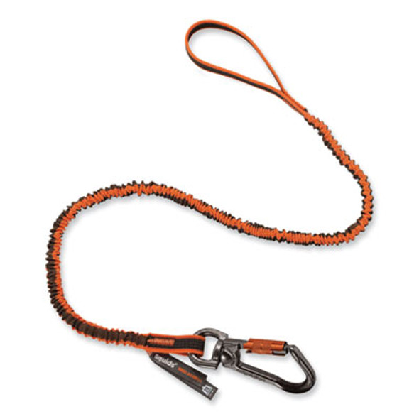Squids 3109F(x) Tool Lanyard, Swiveling Aluminum Carabiner + Loop, 25 Lb Max Working Capacity, 38" To 48" Long
