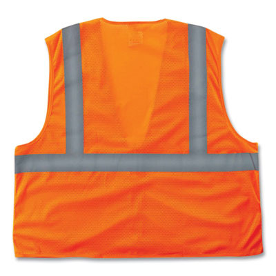 Glowear 8205Z Class 2 Super Economy Mesh Vest, Polyester, Orange, 2X-Large/3X-Large