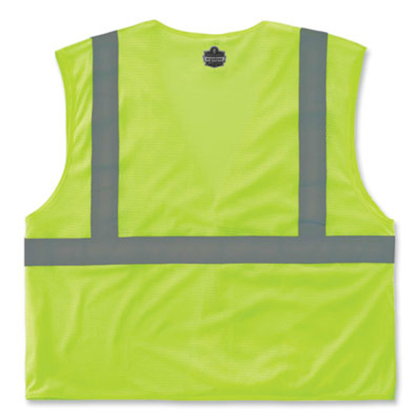 Glowear 8210Hl Class 2 Economy Mesh Hook And Loop Vest, Polyester, Small/Medium, Lime